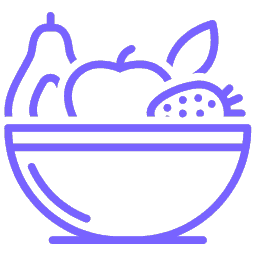 Icon of bowl of variety of foods