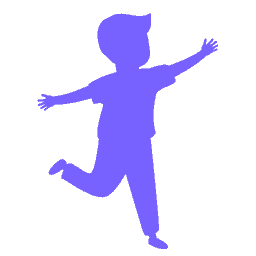 Icon of a kid jumping, indicating Gross Motor Coordination