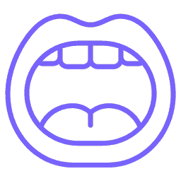 icon of a mouth representing oral motor coordination in feeding therapy