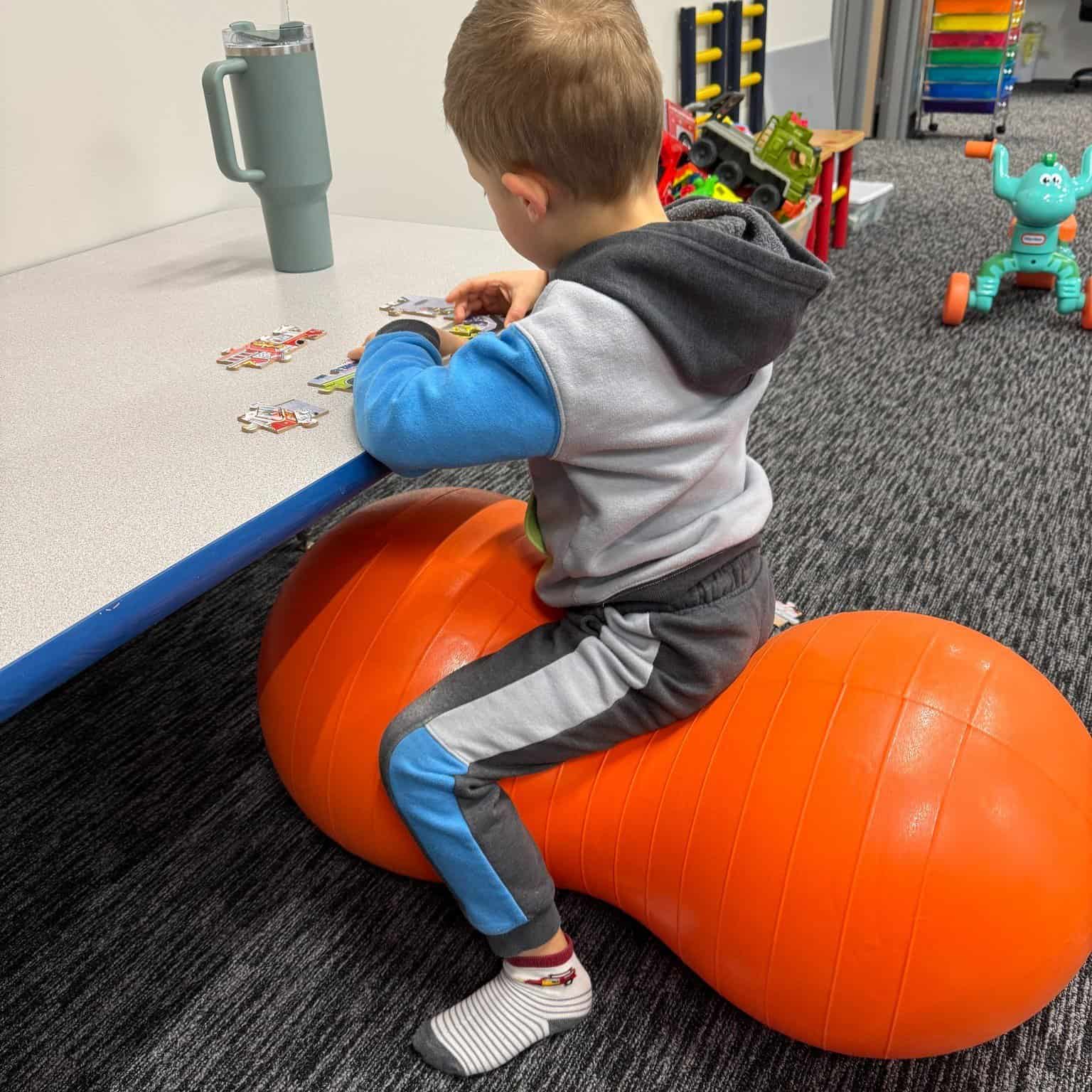Bouncing into Fun and Growth: Why Kids Love the Peanut Ball at Strengths in Motion! cover Bouncing into Fun and Growth: Why Kids Love the Peanut Ball at Strengths in Motion! cover